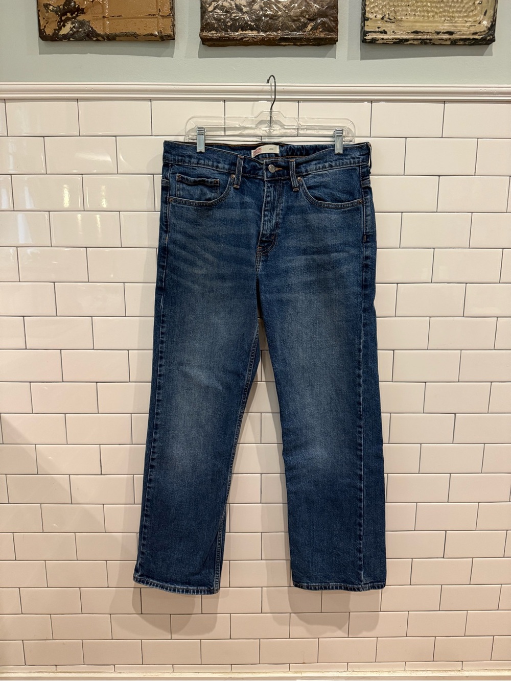 Levi's Signature Loose Jeans in Dark Blue Denim